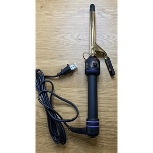 Hot Tools Professional 5/8" Salon Curling Iron/Wand 24k Gold Model 1109